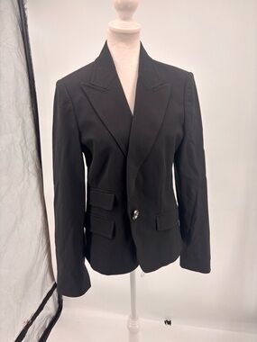 Iceberg Black Single-Button Tailored Blazer